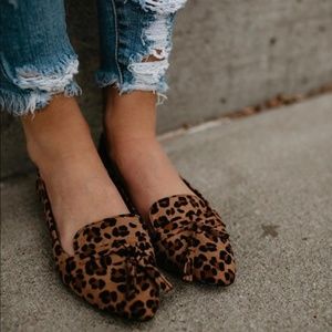 Leopard loafers